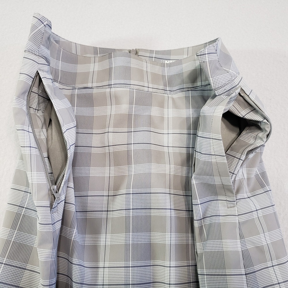 Nike Golf Dri-FIT Gray Plaid Pleated Skort Womens 6 Moisture Wicking Performance - Picture 16 of 16